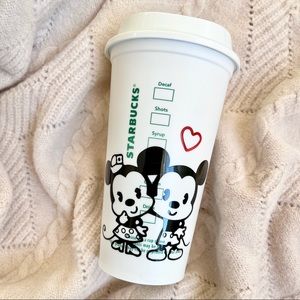 Starbucks hot cup disney Mickey Minnie personalized reusable